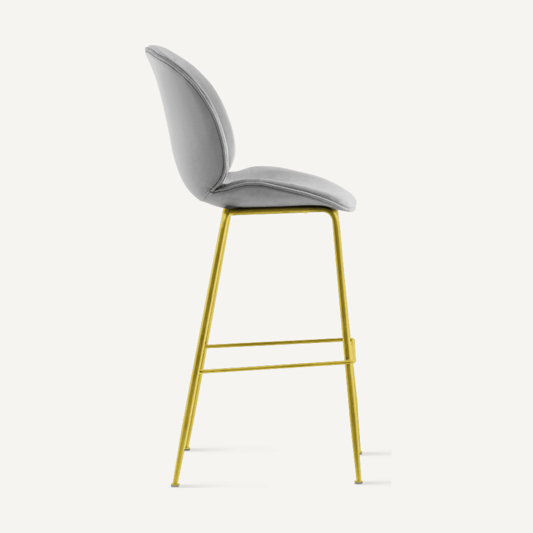 Chaise de bar velours Bella