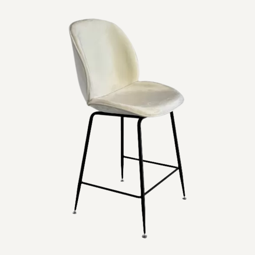 Chaise de bar velours Bella