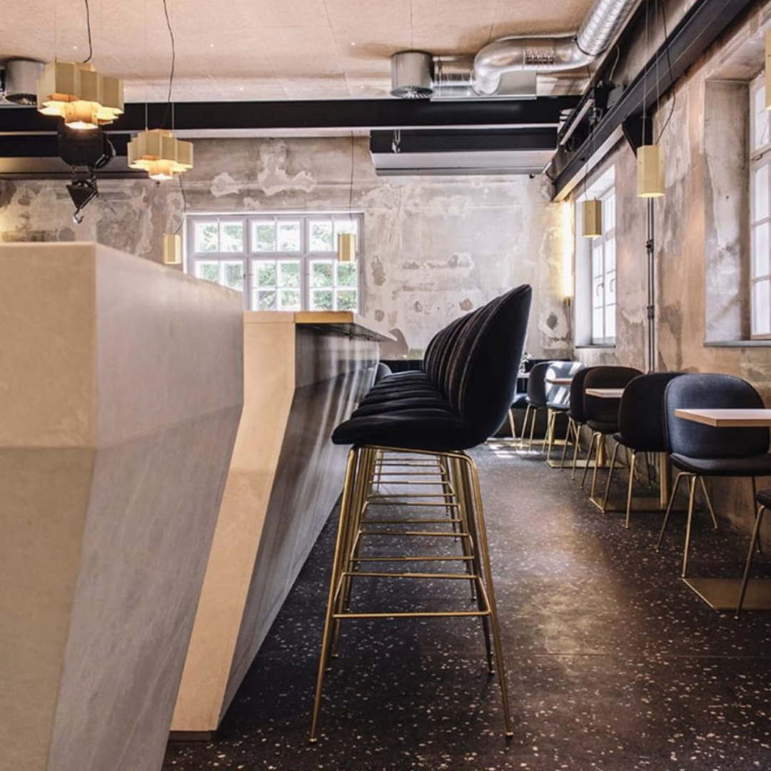 Chaise de bar velours Bella