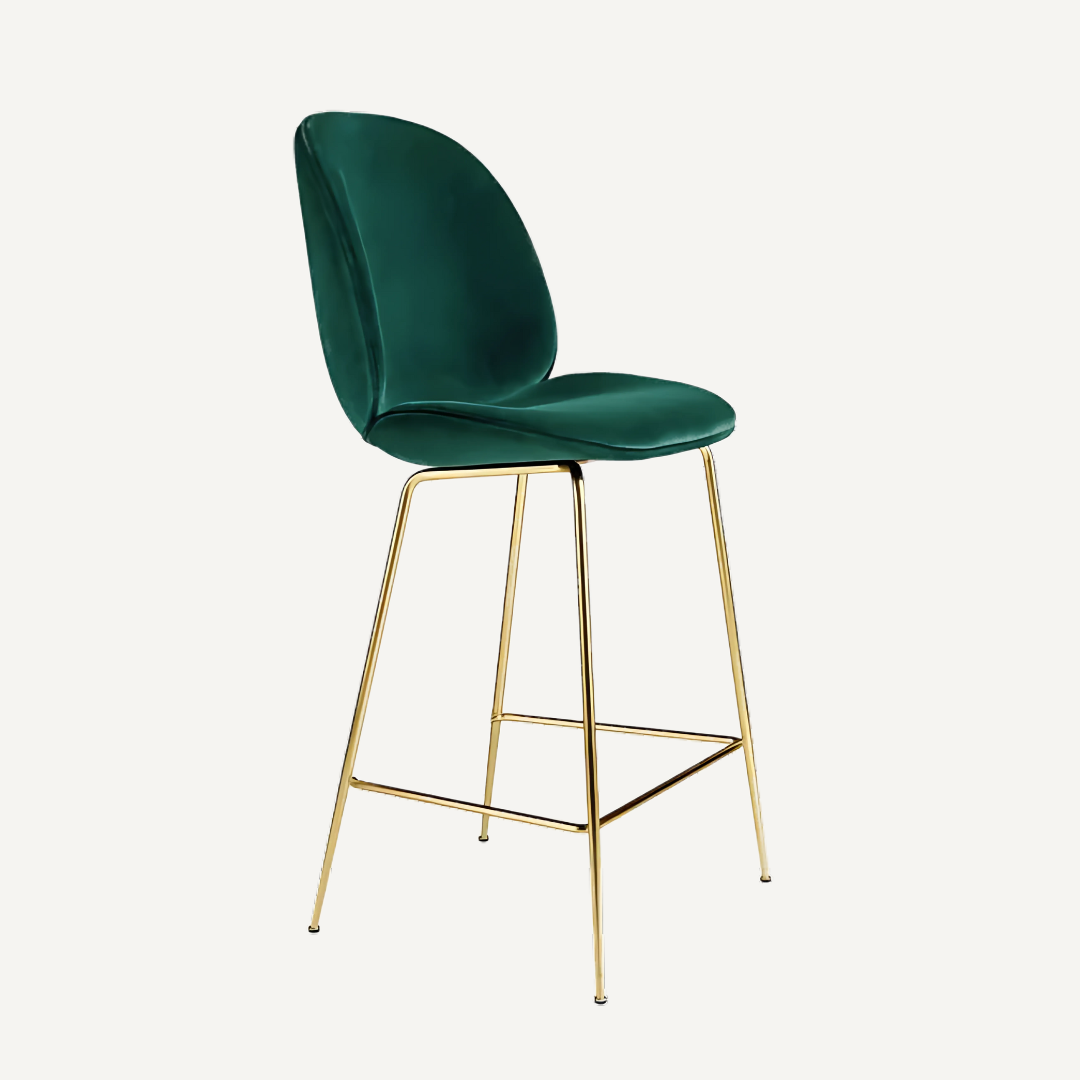 Chaise de bar velours Bella