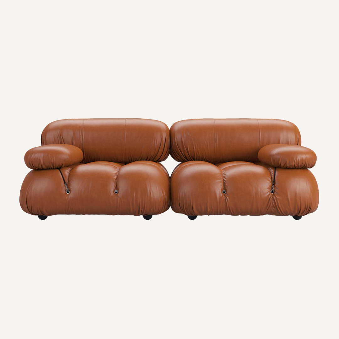 2-seater modular sofa with footrest - Camelia
