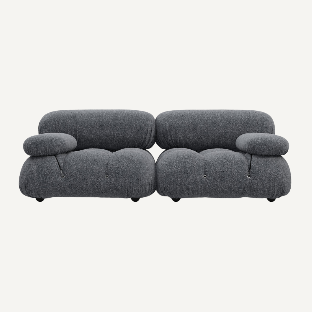 2-seater modular sofa with footrest - Camelia