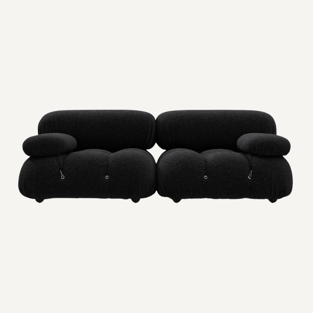 2-seater modular sofa with footrest - Camelia