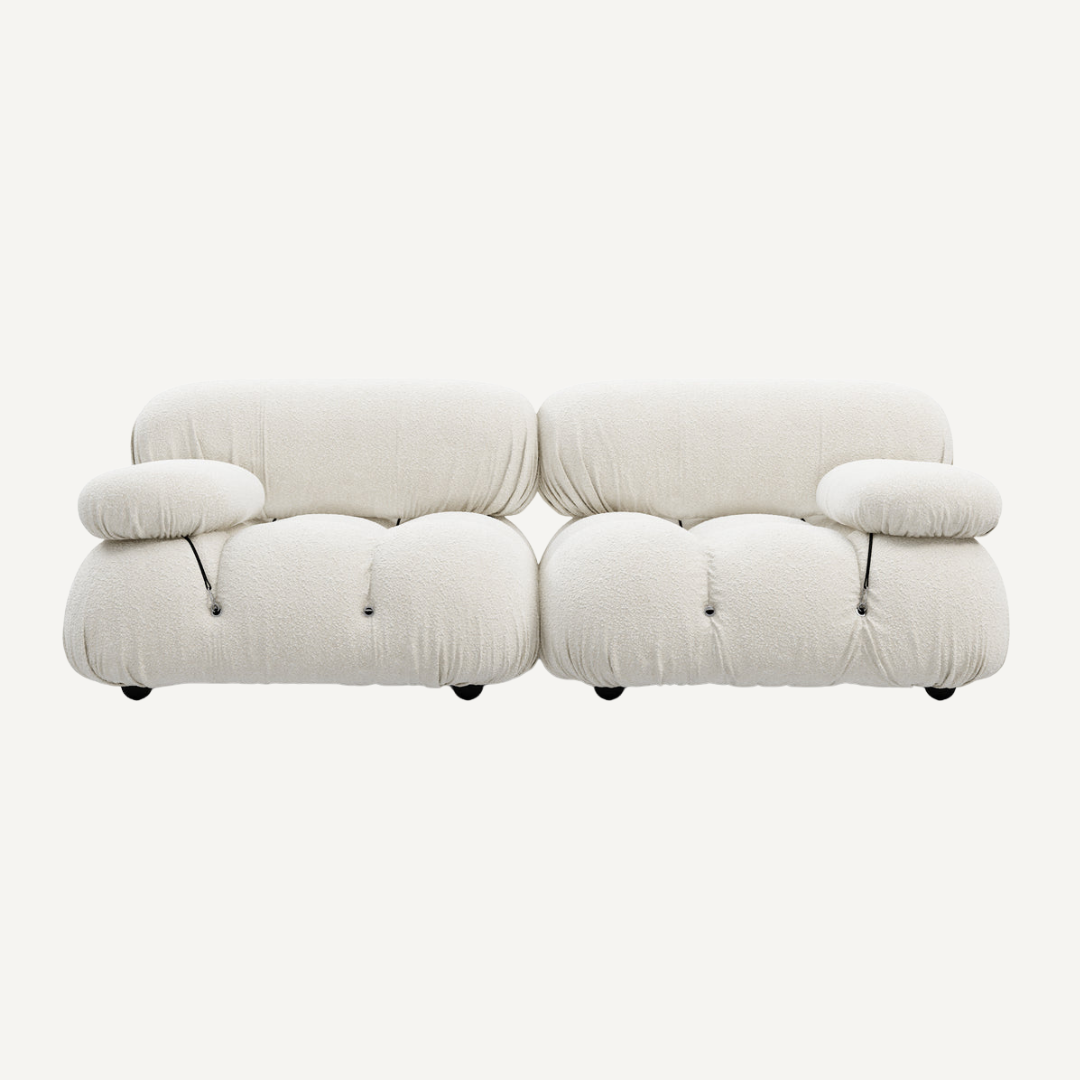 2-seater modular sofa with footrest - Camelia