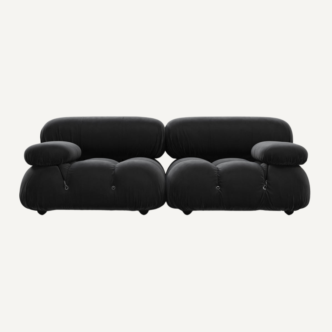 2-seater modular sofa with footrest - Camelia