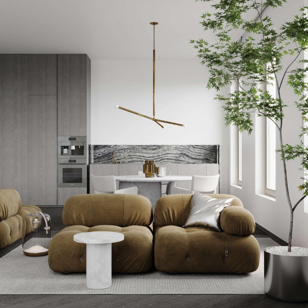 Corner with Left Armrests - Camelia modular sofa