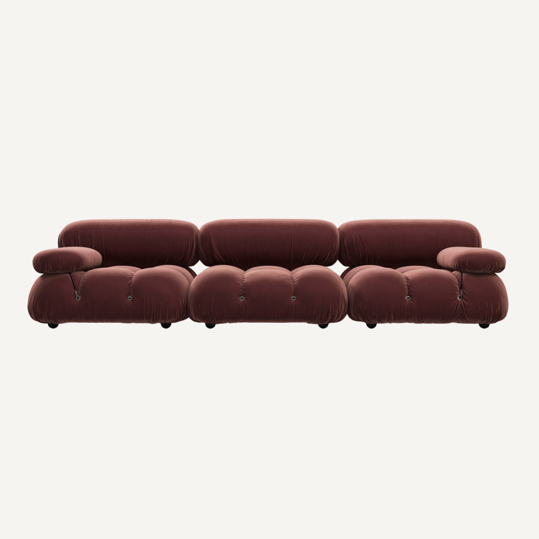 3-seater modular corner sofa with footrest - Camelia
