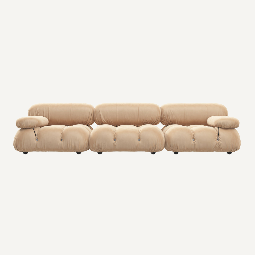 3-seater modular corner sofa with footrest - Camelia