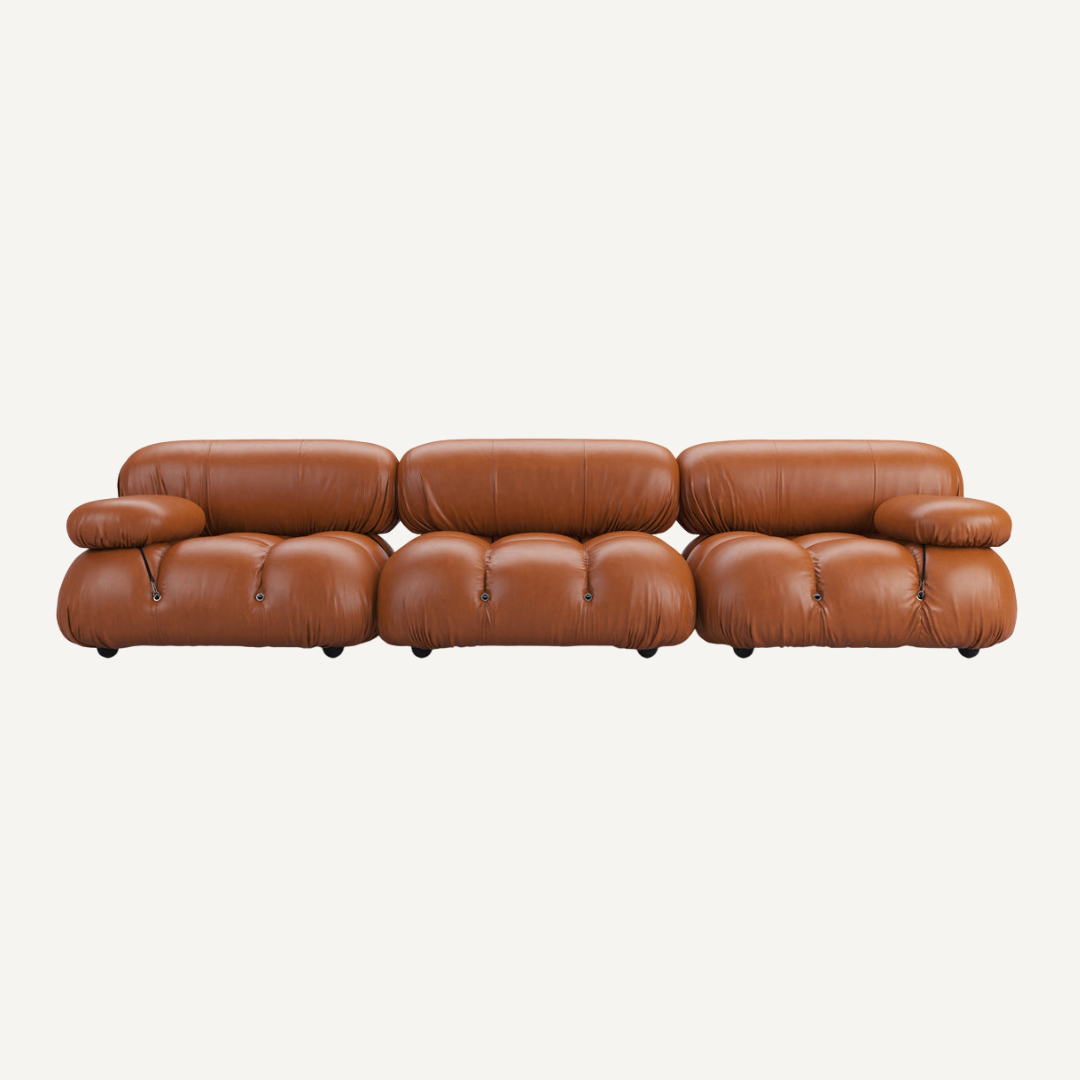 3-seater modular corner sofa with footrest - Camelia