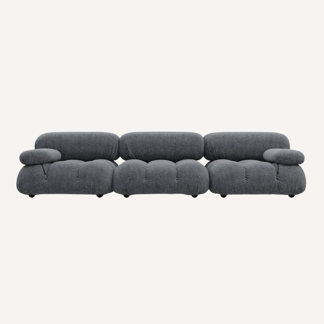 3-seater modular corner sofa with footrest - Camelia