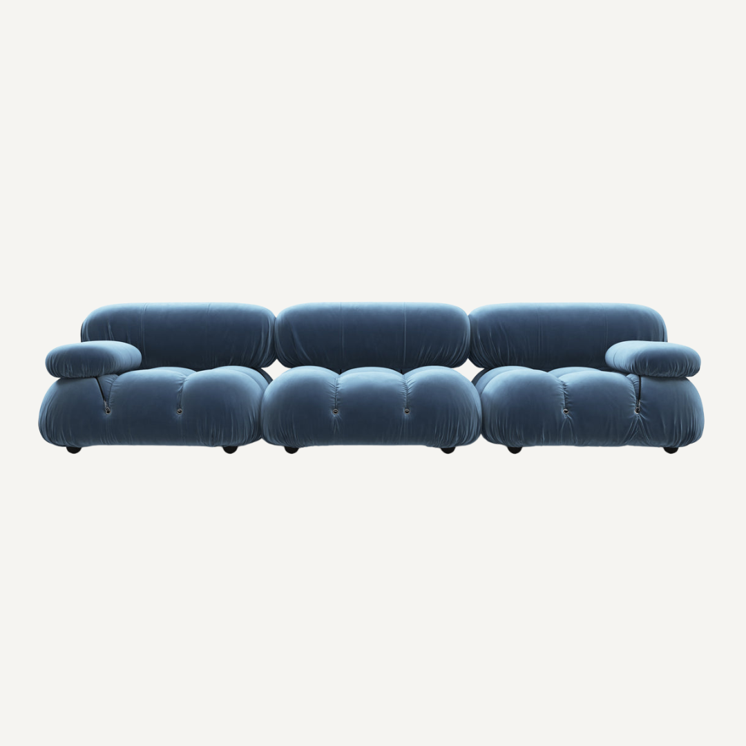 3-seater modular corner sofa with footrest - Camelia