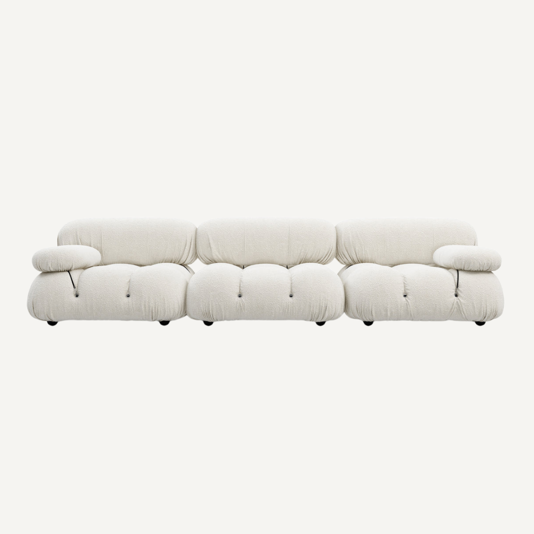 3-seater modular corner sofa with footrest - Camelia