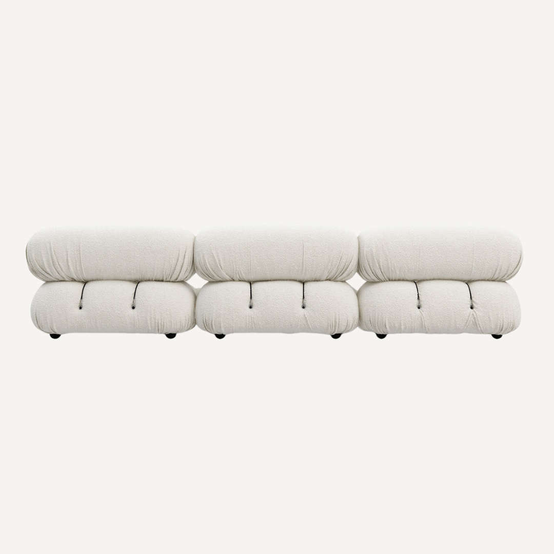 3-seater modular corner sofa with footrest - Camelia