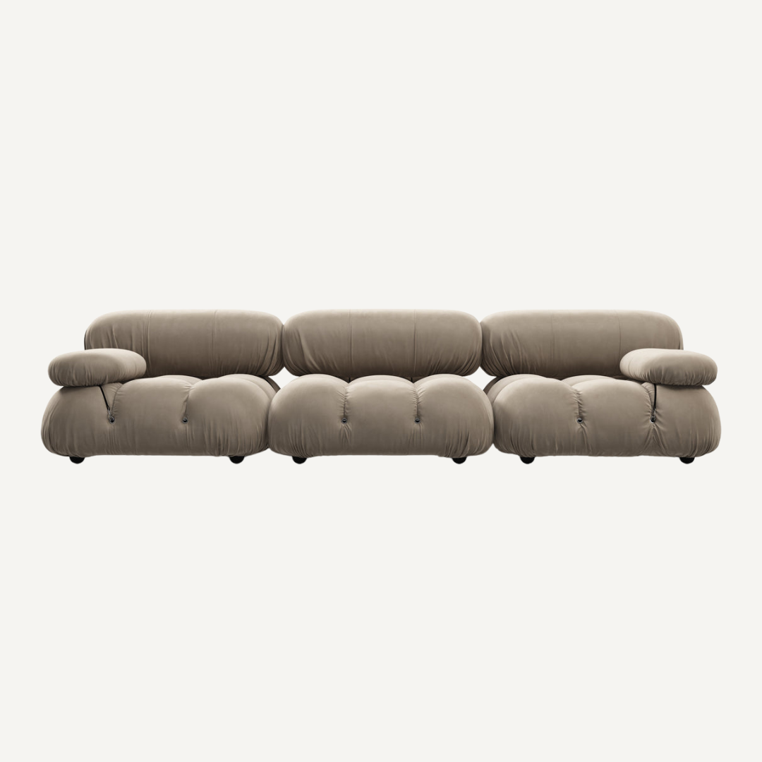 3-seater modular corner sofa with footrest - Camelia