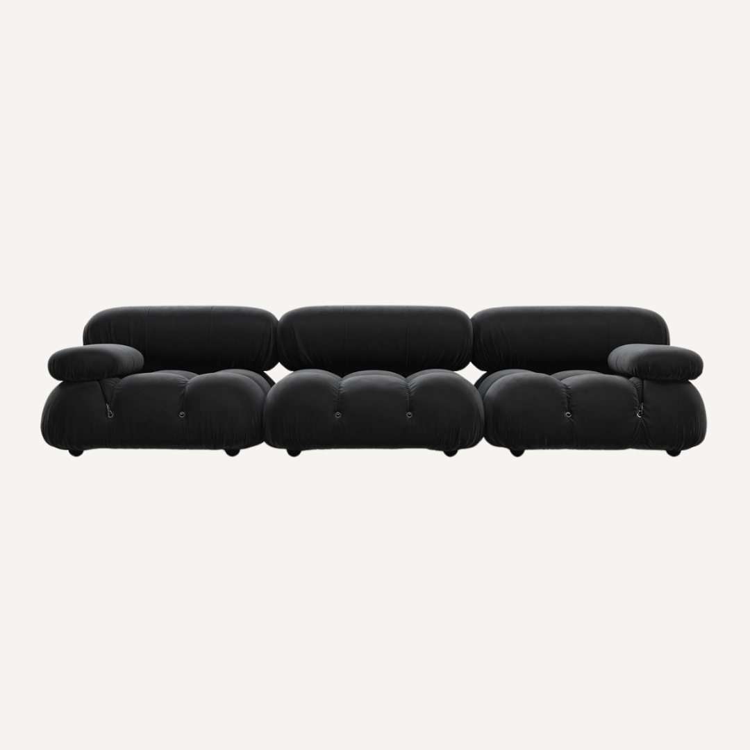 3-seater modular corner sofa with footrest - Camelia