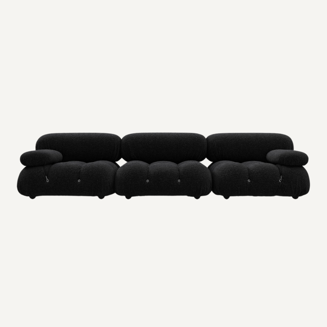 3-seater modular corner sofa with footrest - Camelia