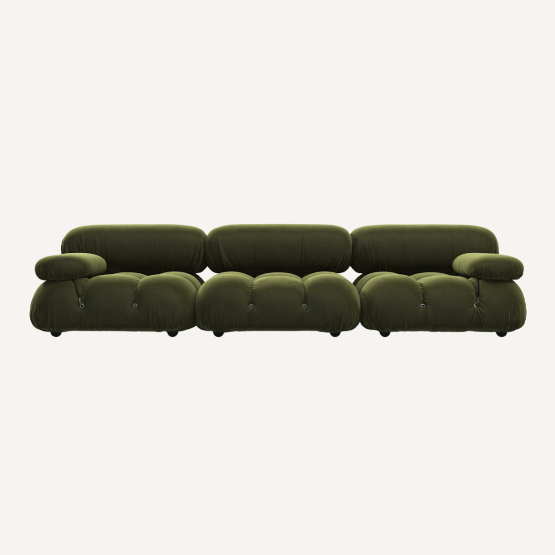 3-seater modular corner sofa with footrest - Camelia