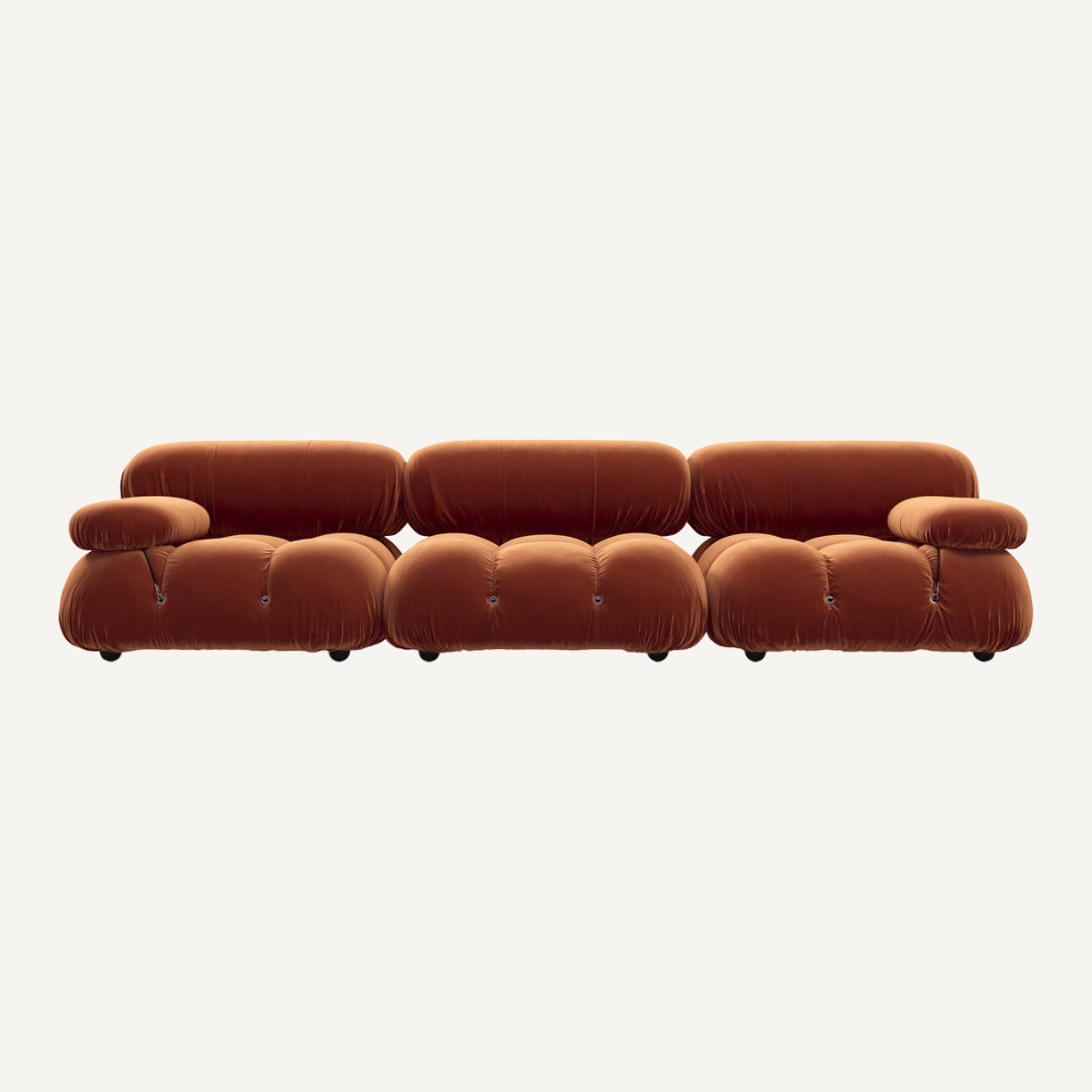 3-seater modular corner sofa with footrest - Camelia