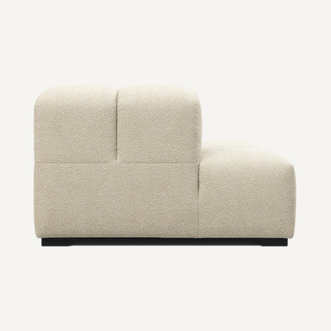 Long Chaise with Cut Backrest on Left for Tully Modular Sofa