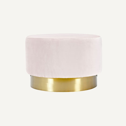 The Velvet and Brass Oscar Ottoman