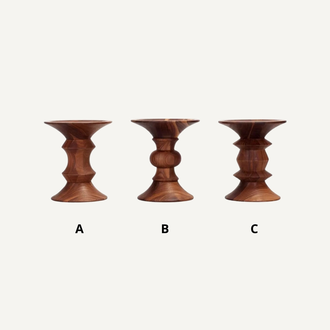 Walnut Stool Triplet